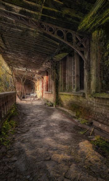 abandoned building, old age Wallpaper 1200x2000