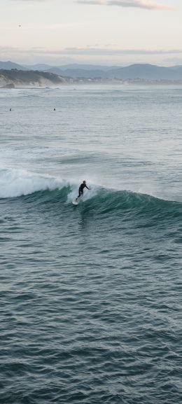 Biarric, France, surfing Wallpaper 1080x2400