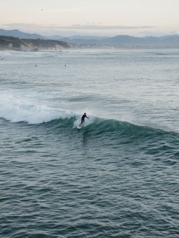 Biarric, France, surfing Wallpaper 2048x2732