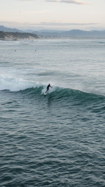 Biarric, France, surfing Wallpaper 750x1334