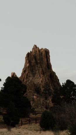 landscape, strange rock Wallpaper 640x1136