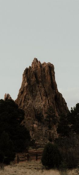 landscape, strange rock Wallpaper 1440x3200