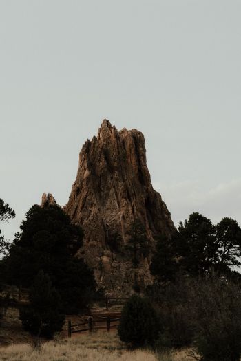 landscape, strange rock Wallpaper 640x960