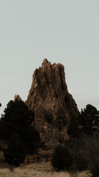 landscape, strange rock Wallpaper 640x1136