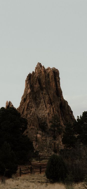 landscape, strange rock Wallpaper 828x1792