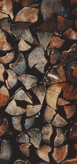 firewood, wood Wallpaper 720x1520