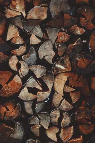 firewood, wood Wallpaper 640x960