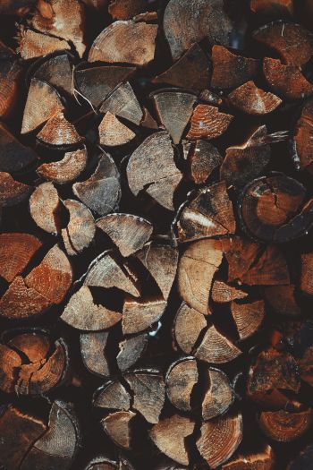 firewood, wood Wallpaper 640x960