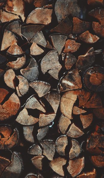 firewood, wood Wallpaper 600x1024