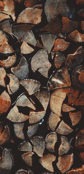 firewood, wood Wallpaper 1080x2220
