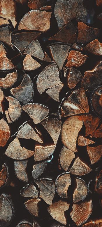 firewood, wood Wallpaper 1080x2400