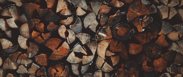 firewood, wood Wallpaper 2560x1080