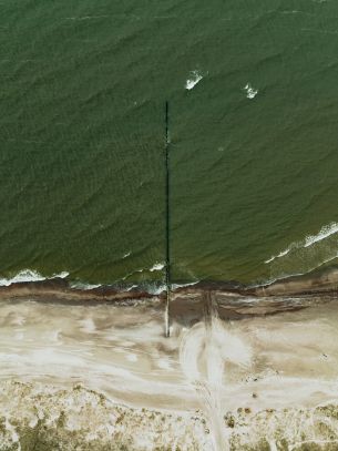 sea, drone photo Wallpaper 3948x5272
