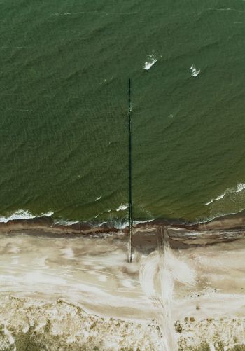 sea, drone photo Wallpaper 1668x2388