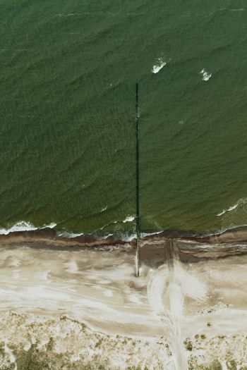 sea, drone photo Wallpaper 640x960