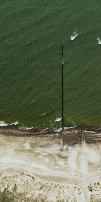 Обои 720x1440 море, фото с дрона