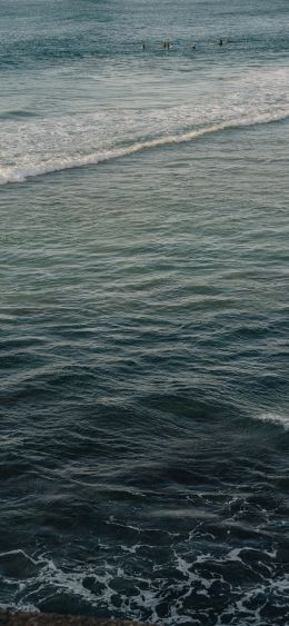 sea, waves, splashing waves Wallpaper 1080x2340