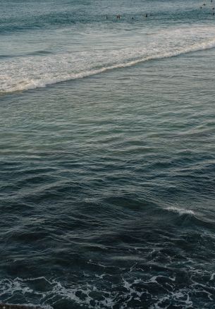 sea, waves, splashing waves Wallpaper 1640x2360