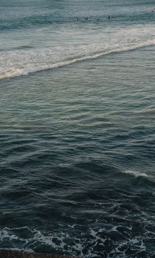 sea, waves, splashing waves Wallpaper 1200x2000