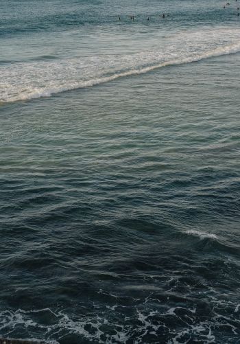 sea, waves, splashing waves Wallpaper 1668x2388