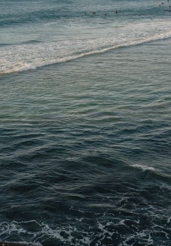 sea, waves, splashing waves Wallpaper 1640x2360