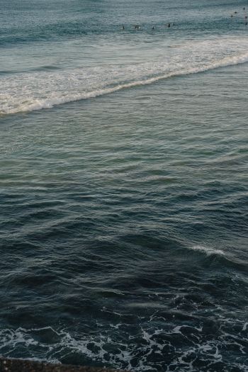 Обои 640x960 море, волны, брызги волн