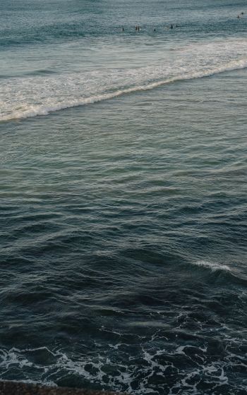 sea, waves, splashing waves Wallpaper 1200x1920