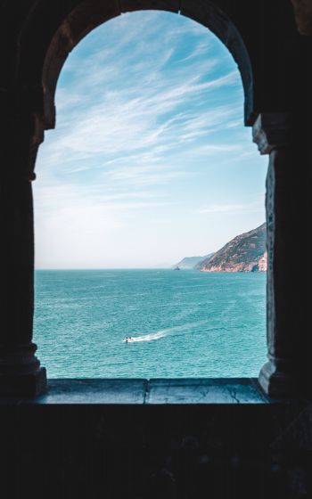 Portovenere, SP, Italy, sea view Wallpaper 1200x1920