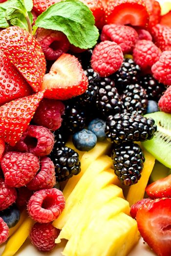 fruit, fruit salad Wallpaper 640x960