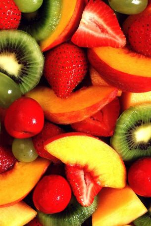 fruit, fruit salad Wallpaper 640x960