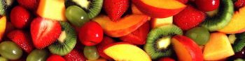 fruit, fruit salad Wallpaper 1590x400