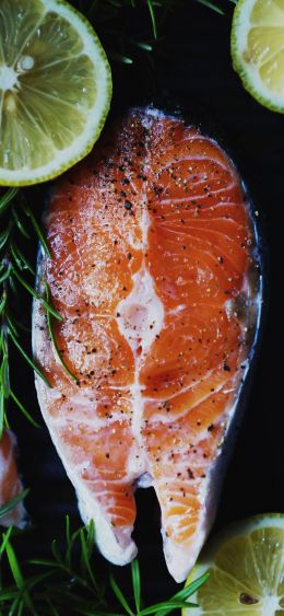 fish, lemon Wallpaper 1080x2340