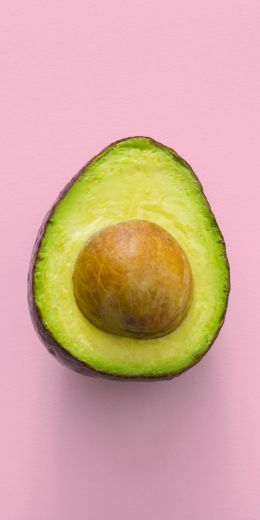 avocado, fruit, pink wallpaper Wallpaper 720x1440