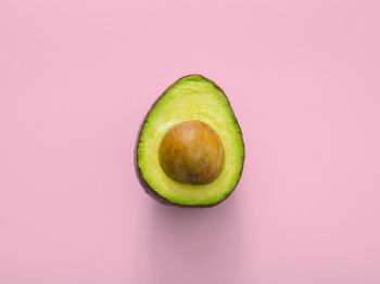 avocado, fruit, pink wallpaper Wallpaper 1024x768
