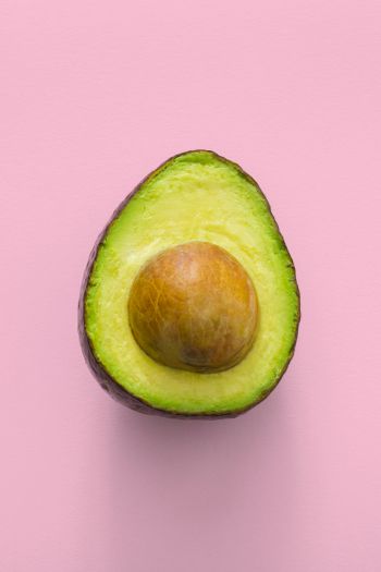 avocado, fruit, pink wallpaper Wallpaper 640x960