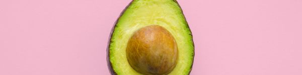 avocado, fruit, pink wallpaper Wallpaper 1590x400