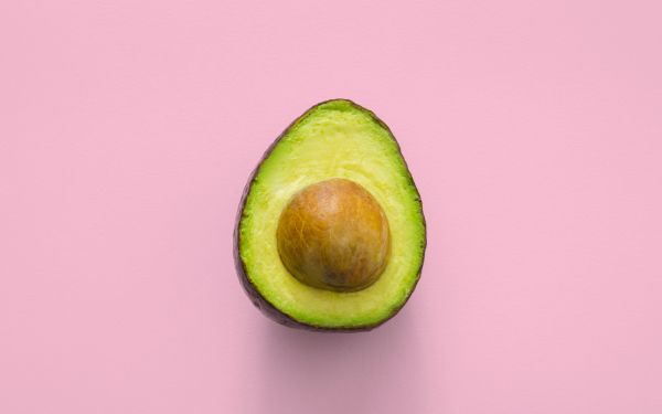 avocado, fruit, pink wallpaper Wallpaper 2560x1600