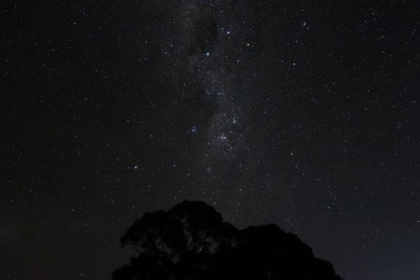 night sky, silhouette Wallpaper 6000x4000