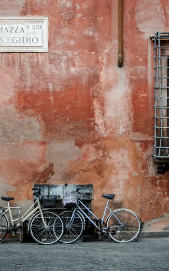 Обои 1200x1920 Рим, Италия, велосипеды
