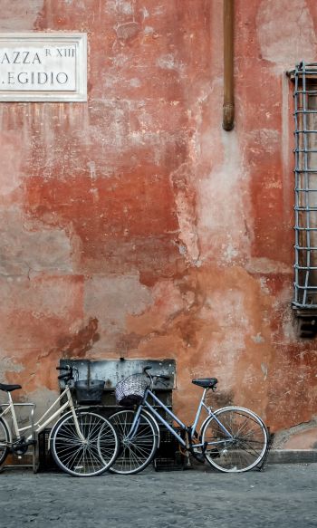 Обои 1200x2000 Рим, Италия, велосипеды