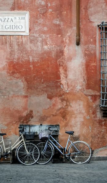 Rome, Italy, bikes Wallpaper 600x1024