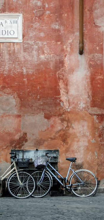 Rome, Italy, bikes Wallpaper 1080x2280