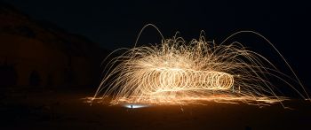 sparks, fireworks Wallpaper 2560x1080