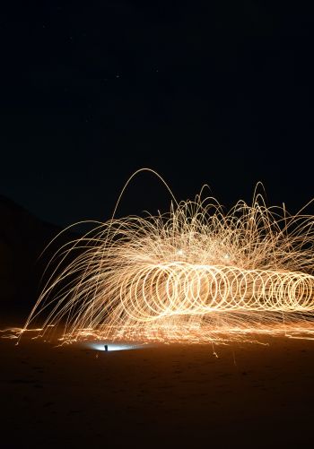sparks, fireworks Wallpaper 1668x2388