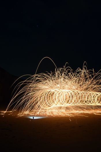 sparks, fireworks Wallpaper 640x960
