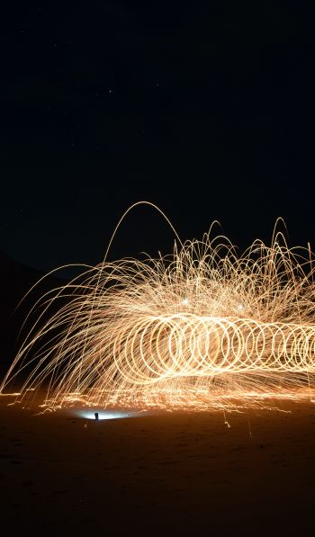 sparks, fireworks Wallpaper 600x1024