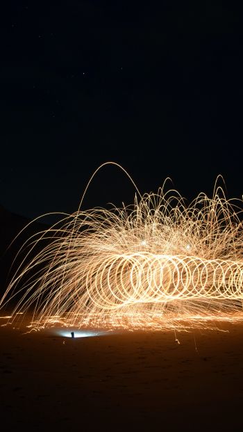sparks, fireworks Wallpaper 640x1136
