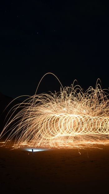 sparks, fireworks Wallpaper 750x1334