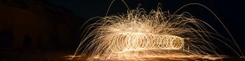 sparks, fireworks Wallpaper 1590x400