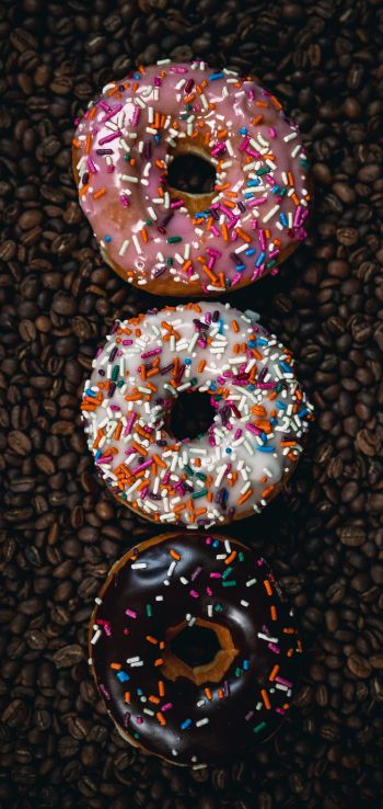 donuts, frosting Wallpaper 1440x3040